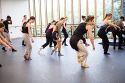 Hannah Kidd working with Pre[Pare] students at Rambert School on their Rambert Grades work. Photo by Nicole Guarino for Rambert Grades 2.