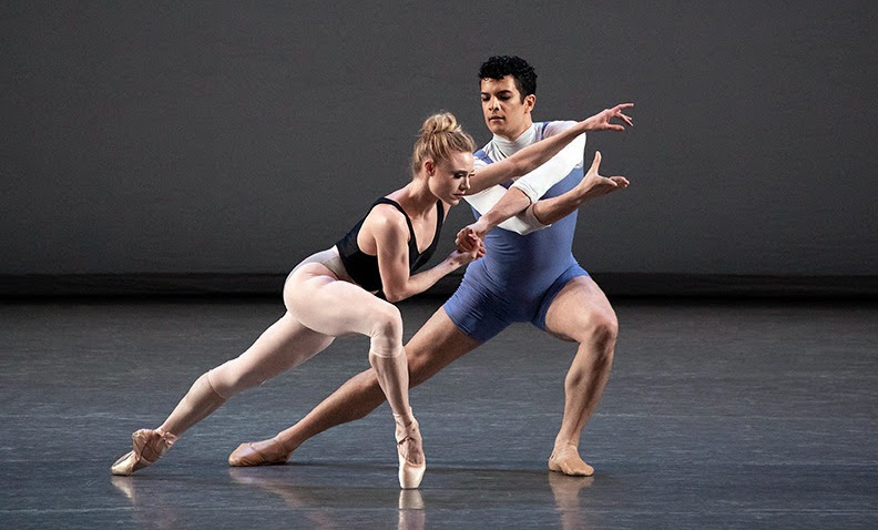 New York City Ballet's Sara Mearns and Gilbert Bolden III in Justin Peck's 'Rotunda'. Photo by Erin Baiano.