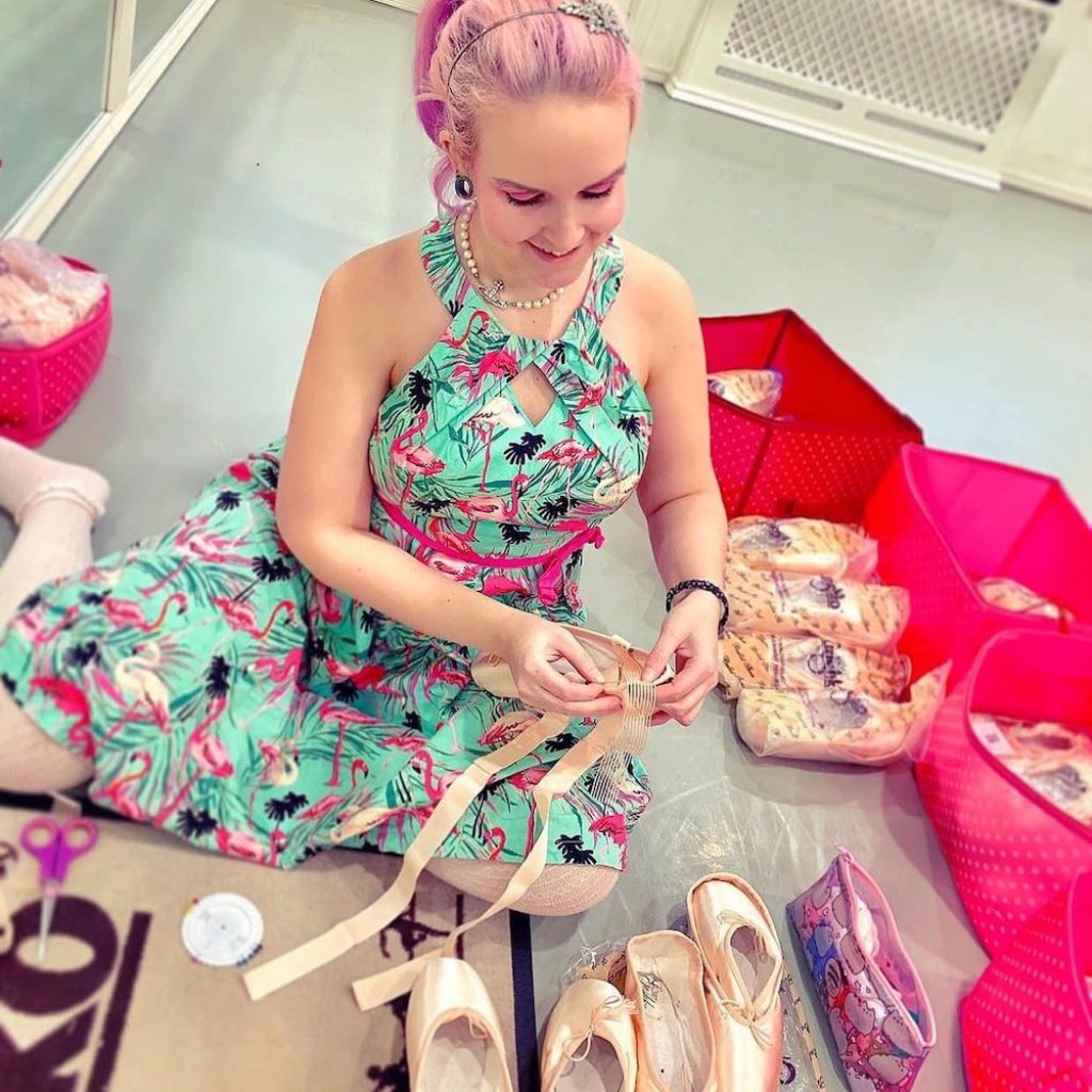 Master pointe shoe fitter Leanne. Photo courtesy of Leanne.
