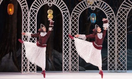 The Royal Ballet in 'Les Patineurs'. Photo by Alice Pennefather.