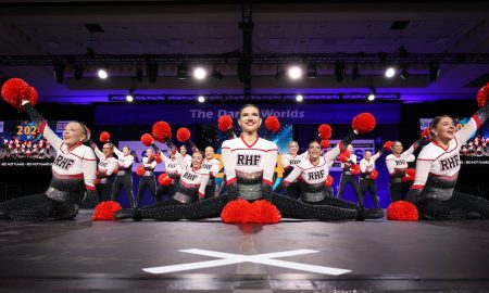 A dance team at The Dance Worlds. Photo by Action Moments Photography.