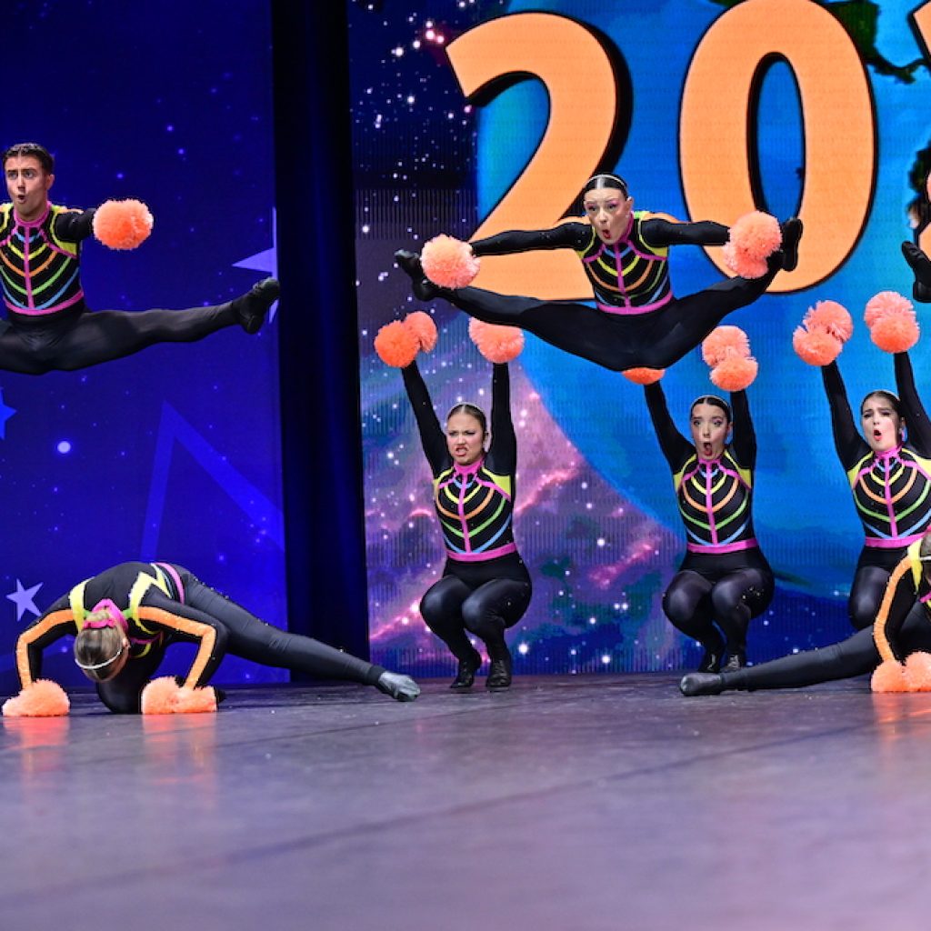 A dance team at The Dance Worlds. Photo by Action Moments Photography.