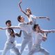 Arthur Wille, Joseph Taylor, Ayça Anil and Nicholas Vavrecka dancing 'Ballade' by Kenneth MacMillan. Photography by ASH.