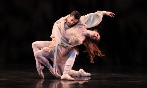 Danielle Brown and Ricardo Graziano in Frederick Ashton's 'The Walk to the Paradise Garden'. Photo by Frank Atura.