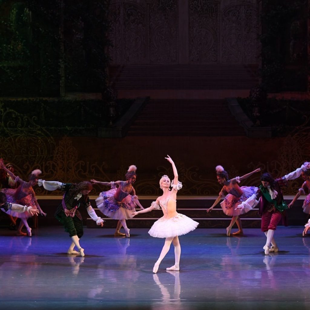 Nino Samadashvili as Aurora in State Ballet of Georgia's 'The Sleeping Beauty', Photo by Khatia Jijeishvili.