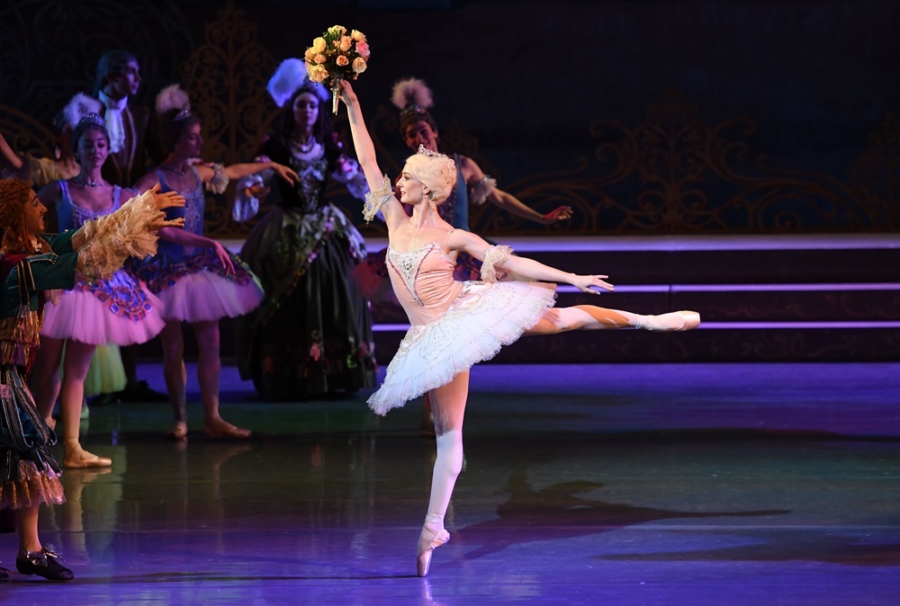 Nino Samadashvili as Aurora in State Ballet of Georgia's 'The Sleeping Beauty'. Photo by Khatia Jijeishvili.