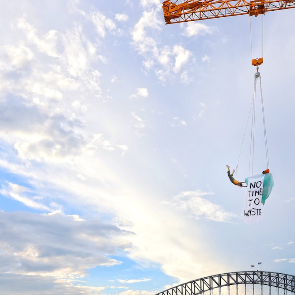 'THAW' by Legs On The Wall at Sydney Festival 2022 with performer Isabel Estrella. Photo by Prudence Upton.