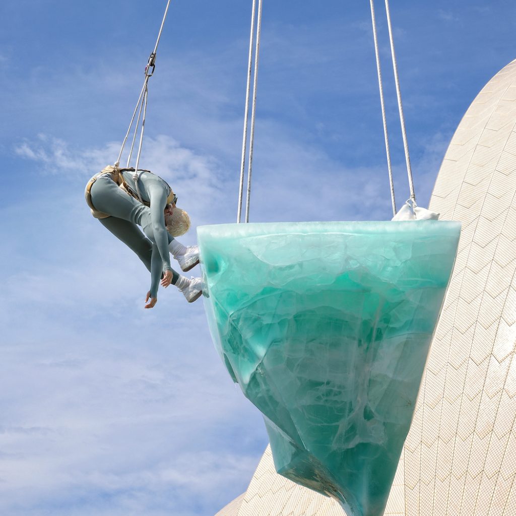 'THAW' by Legs On The Wall at Sydney Festival 2022 with performer Jenni Large. Photo by Prudence Upton.