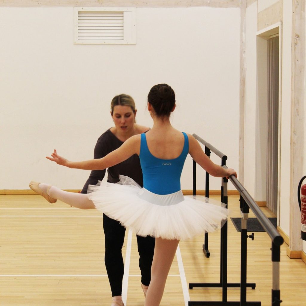 Libby Hanley and ballet student. Photo courtesy of Hanley.