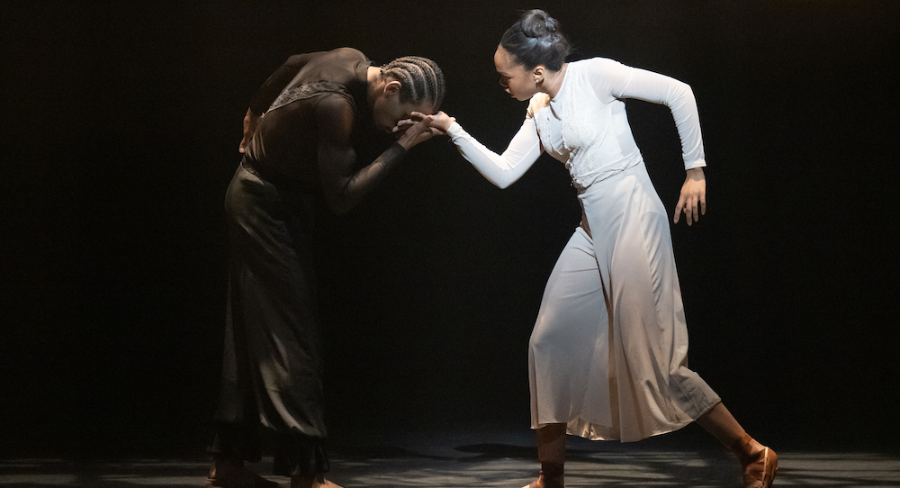 Ballet Black dancers Acaoã de Castro and Taraja Hudson in Chanel DaSilva's 'A Shadow Work.' Photography by ASH.