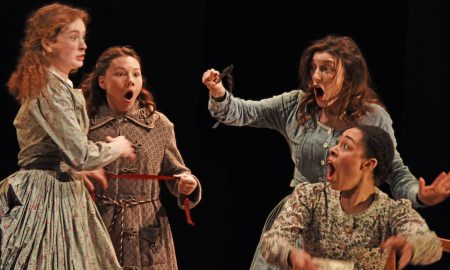 Catherine Chalk, Imogen Elliott, Jade Kennedy and Grace Molony in 'Little Women'. Photo by Nobby Clark.