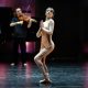 Leila Wright (dancer) and Dominic Stokes (violin) in 'String Theory' at Ballet Nights 008 at Cadogan Hall. Photo by Deborah Jaffe.