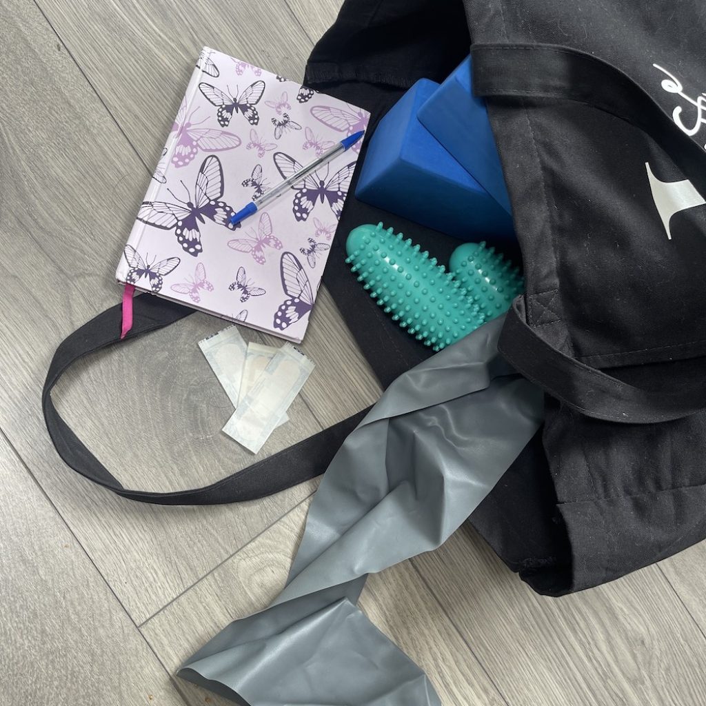 A dance bag.