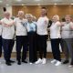 Angela Rippon, Kai Widdrington and the Chelsea Pensioners at The Royal Ballet School for Let's Dance ©2025 The Royal Ballet School. Photo by Rachel Cherry, courtesy of Let's Dance.