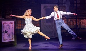 Joanna Woodward (Ulla) and Marc Antolin (Leo Bloom) in 'The Producers.' Photo by Manuel Harlan.