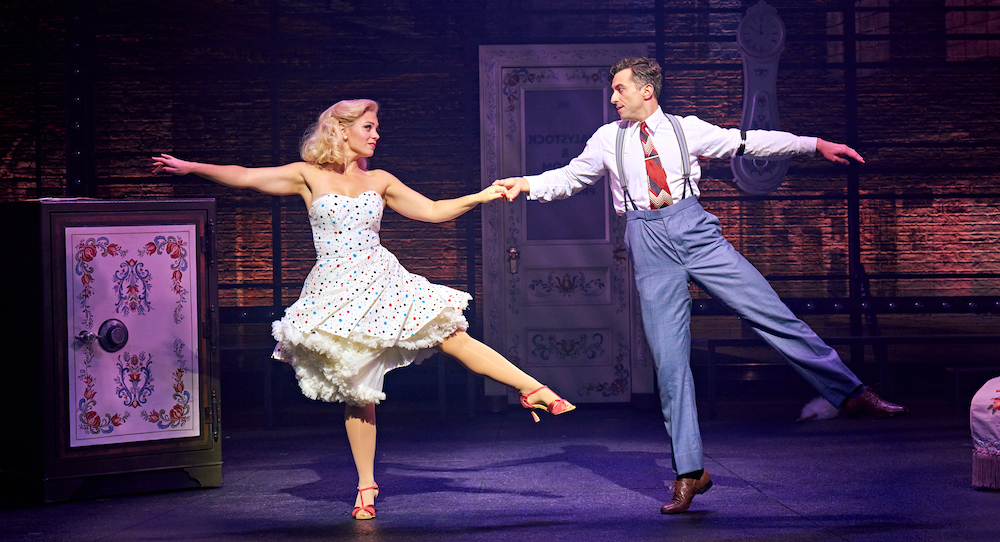 Joanna Woodward (Ulla) and Marc Antolin (Leo Bloom) in 'The Producers.' Photo by Manuel Harlan.
