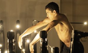 Installation view of 'Wayne McGregor: Infinite Bodies' at Somerset House. Photo by Ravi Deepres.