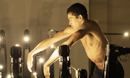 Installation view of 'Wayne McGregor: Infinite Bodies' at Somerset House. Photo by Ravi Deepres.