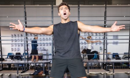 Marc Antolin (Leo Bloom) in rehearsal for 'The Producers.' Photo by Mark Senior.