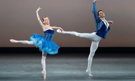 Iana Salenko and David Motta Soares in 'Delibes Suite'. Photo by Jack Devant.
