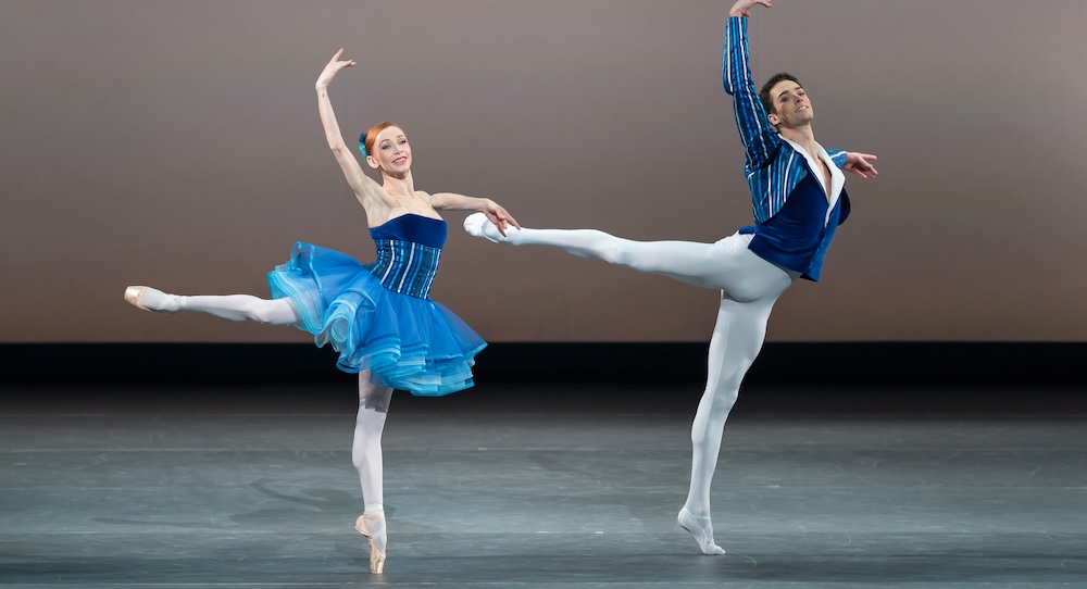 Iana Salenko and David Motta Soares in 'Delibes Suite'. Photo by Jack Devant.