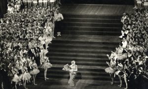 The Royal Ballet School Founder Dame Ninette de Valois at her retirement Gala at the Royal Opera House. Photographed by Donald Southern.