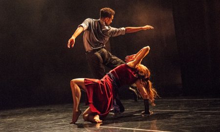 Yorke Dance Project's Liam Francis and Eileih Muir in Christohper Bruce's 'Troubadour.' Photo by Pierre Tappon.