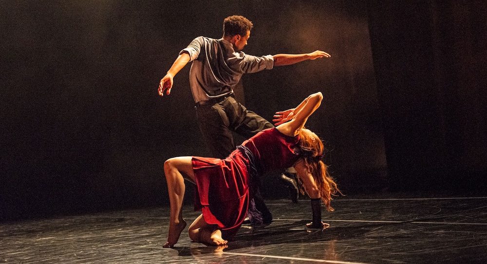 Yorke Dance Project's Liam Francis and Eileih Muir in Christohper Bruce's 'Troubadour.' Photo by Pierre Tappon.