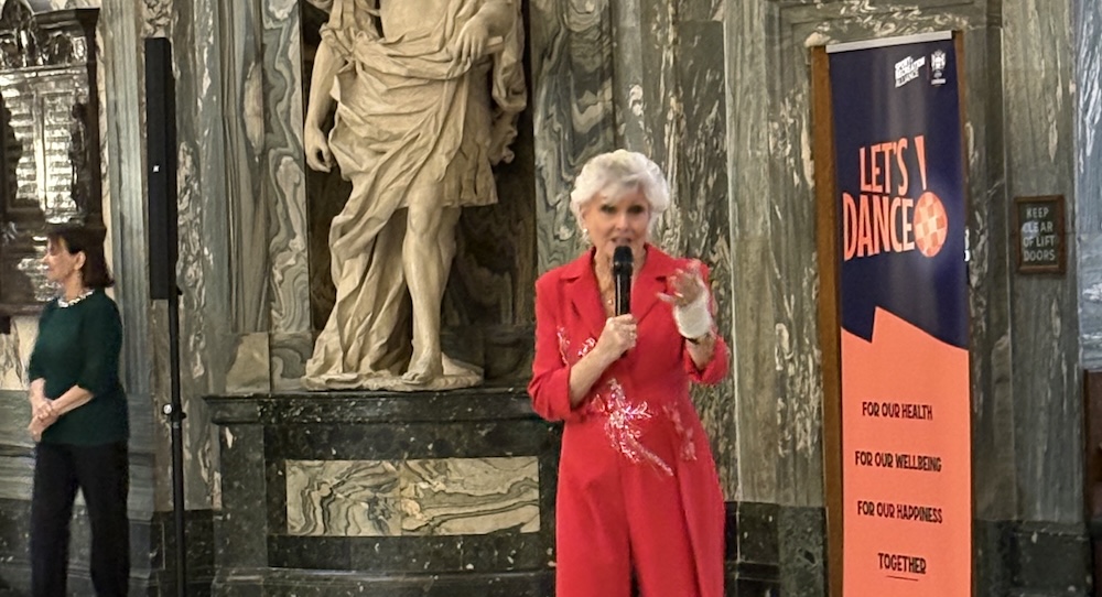 Angela Rippon at the Let's Dance launch event.