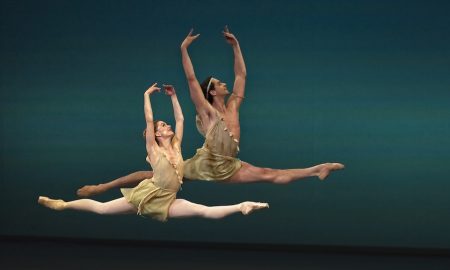 Anna Rose O’Sullivan and Reece Clarke in 'Spring Waters' at the Ballet Icons Gala. Photo by Malcolm Levinkind.