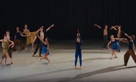 Royal Ballet School students performing in The Commonwealth Dance Relay. Photo courtesy of The Commonwealth Resounds.