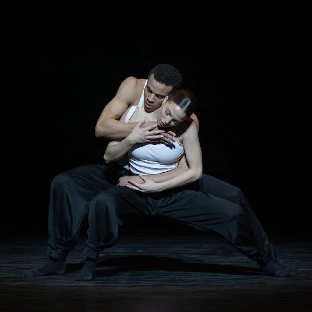 'Body and Soul (Part 1)' by Crystal Pite, featuring Ivana Bueno and Zai Calliste. Photography by ASH.