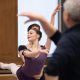 Sir David Bintley rehearsing with The Royal Ballet School students. Photo by Photography by ASH.