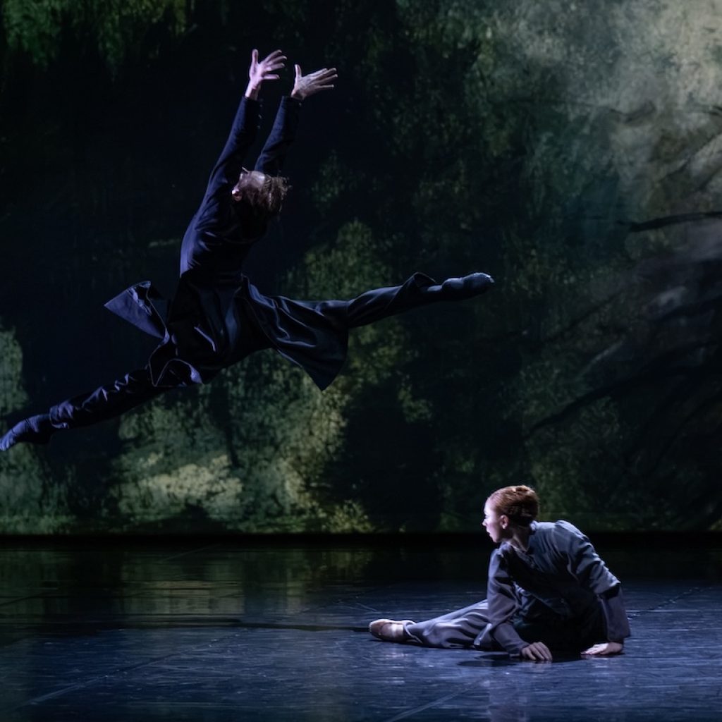London City Ballet's Arthur Henderson (left) in 'Firebird.' Photo by ASH/London City Ballet.