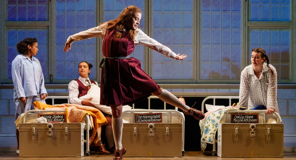 Robyn Sinclair (Darrell Rivers), Molly Cheesley (Alicia Johns), Rebecca Collingwood (Gwendoline Lacey), Bethany Wooding (Sally Hope). Photo by Steve Tanner.