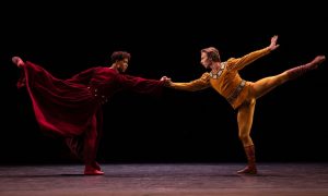 Carlos Acosta and Max Maseln in José Limón's 'The Moor's Pavane.' Photo by Helen Maybanks.