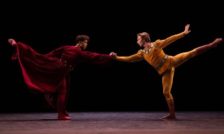 Carlos Acosta and Max Maseln in José Limón's 'The Moor's Pavane.' Photo by Helen Maybanks.