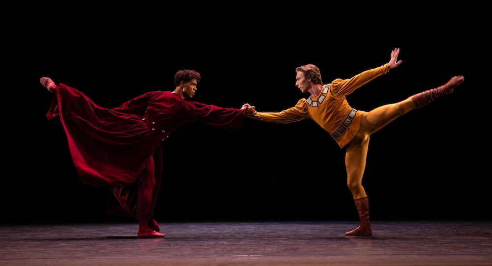 Carlos Acosta and Max Maseln in José Limón's 'The Moor's Pavane.' Photo by Helen Maybanks.